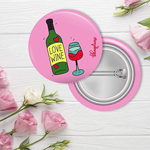 Bhai Please Pin Badge (Pack of 9) Mom Love, Make Yourself, Main Apni Favourite Hoon, Love Wine, Listening, Life is A Game, Life is A Beautiful, It's Coffee O'Clock, I'm Famous But No One Knows It Yet - Image 5