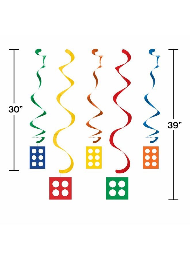 CREATIVE CONVERTING 5 Dizzy Danglers, Assorted with Cutouts - Image 3