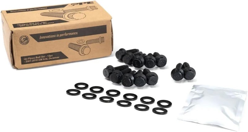 Pacific Performance Engineering PPE Up Pipe Bolt Set 116121500 Compatible for 2001-2016 GM 6.6L Duramax LB7 LLY LBZ LMM and LML (12 PC) - Image 2