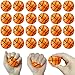 HENXING 24Pcs 2 Inch Mini Basketball Stress Ball for Kids Tiny Basketball Fidget Toys for Party Favors Decorations Gifts School Carnival Squeeze Bouncy Sports Balls for Boys Girls - Image 2