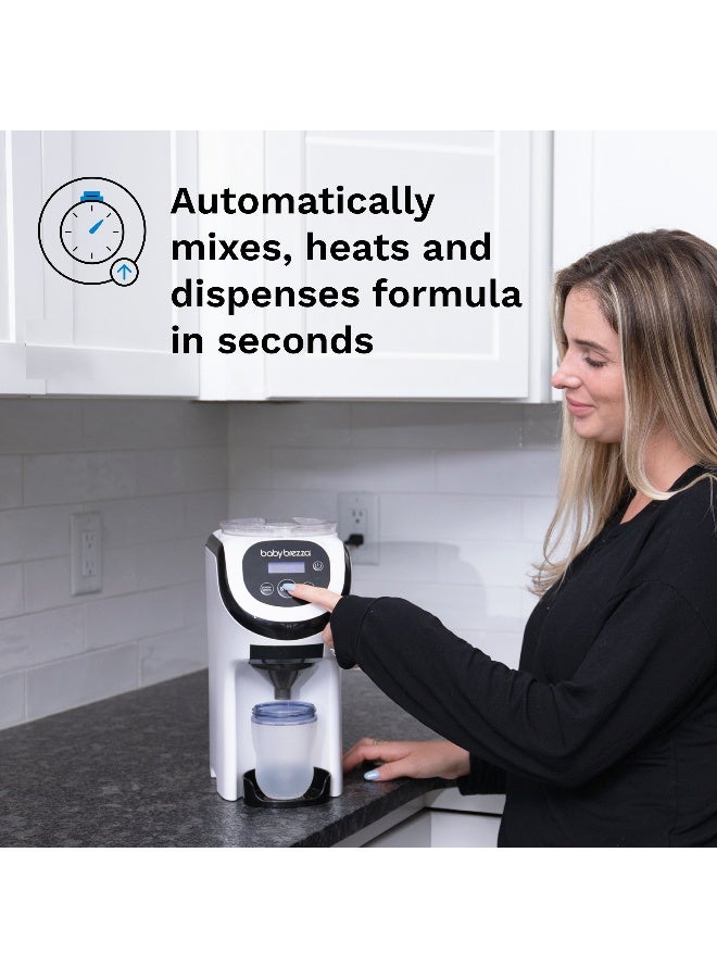 Baby Brezza ماكينة خلط الأطفال فورمولا برو ميني المحمولة تناسب المساحات الصغيرة والسفر للأطفال الرضع - باللون الأبيض - Image 3