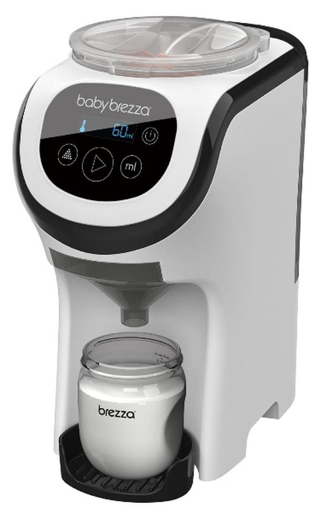 Baby Brezza ماكينة خلط الأطفال فورمولا برو ميني المحمولة تناسب المساحات الصغيرة والسفر للأطفال الرضع - باللون الأبيض - Image 1