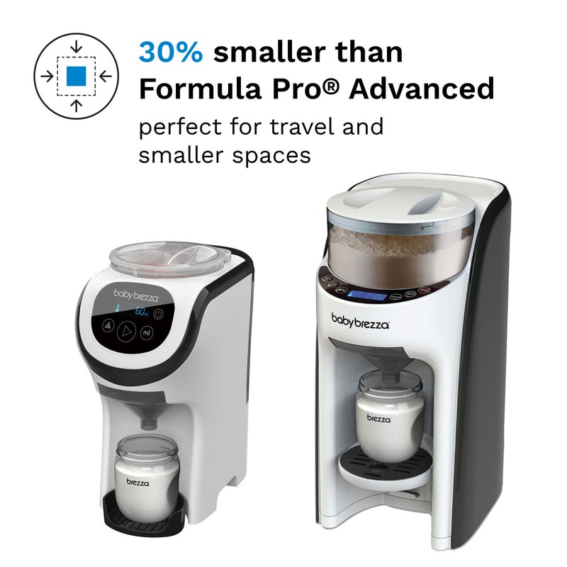 Baby Brezza Formula Pro Mini Baby Formula Mixer Machine Fits Small Spaces and is Portable for Travel– Bottle Makers Makes The Perfect Bottle for Your Infant On The Go, White - Image 2