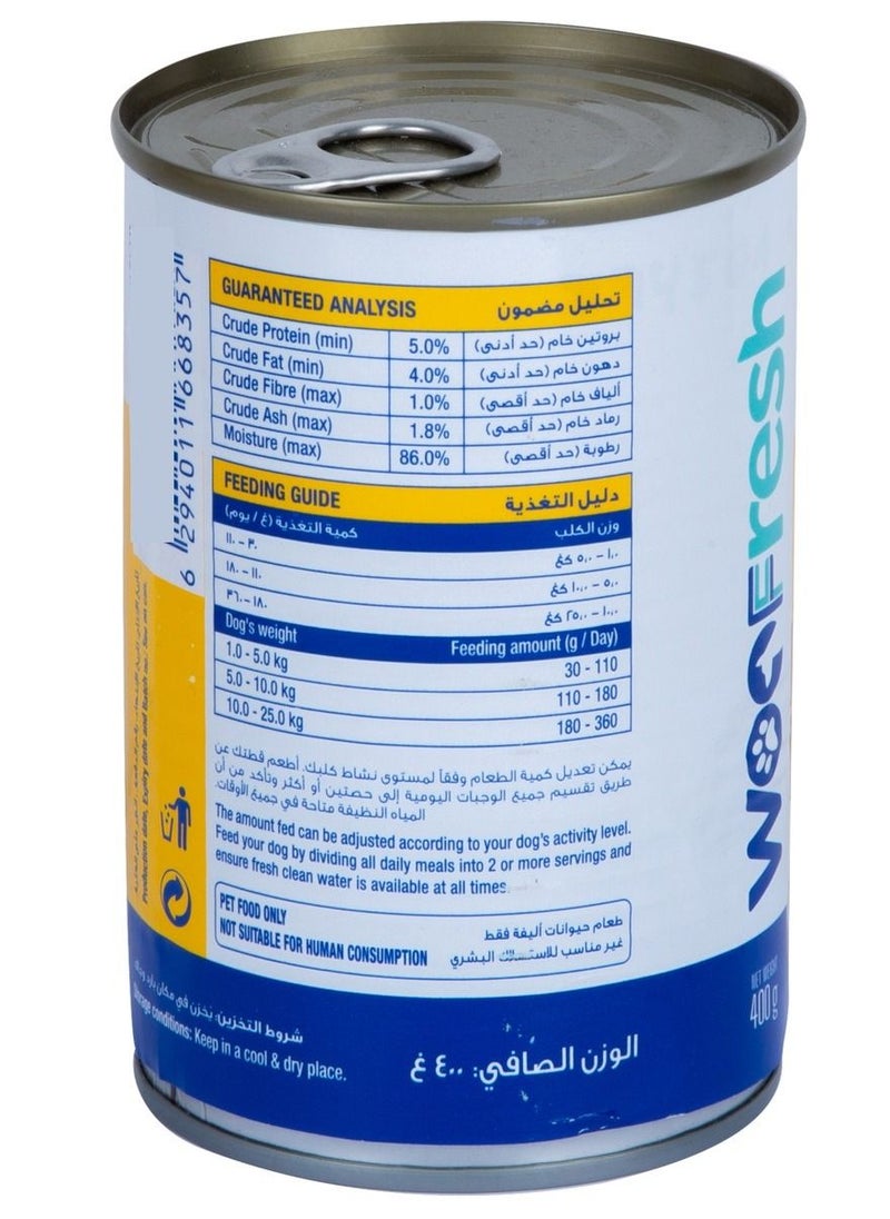 WOOFRESH - Chicken Mince In Gravy For Dogs 400 G - Image 1