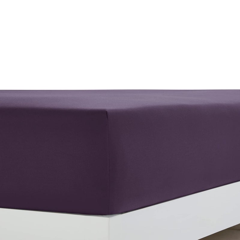 Clara Clark Bed Sheets, Premier 1800 Series 4 Piece Bed Sheet Set, Deep Pocket, Wrinkle, Fade, Stain Resistant, Luxury Soft Bedding Sheets & Pillowcases, Queen, Purple Eggplant - Image 3