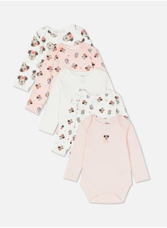 PRIMARK 5pk Disney’s Minnie Mouse and Daisy Duck Bodysuits  - Image 1