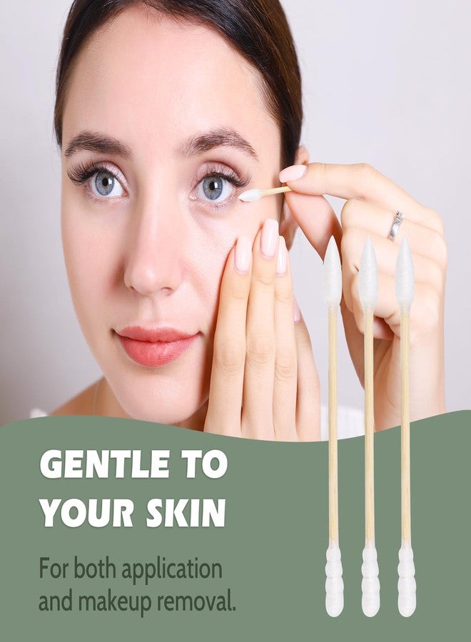 Isshah Bamboo Cotton Swabs - 1000 Count - Pointed & Spiral Heads- 100% Biodegradable Cotton Buds | Natural & Sustainable Makeup Remover | Organic Cotton Heads | FSC Certified and PETA Approved. - Image 4