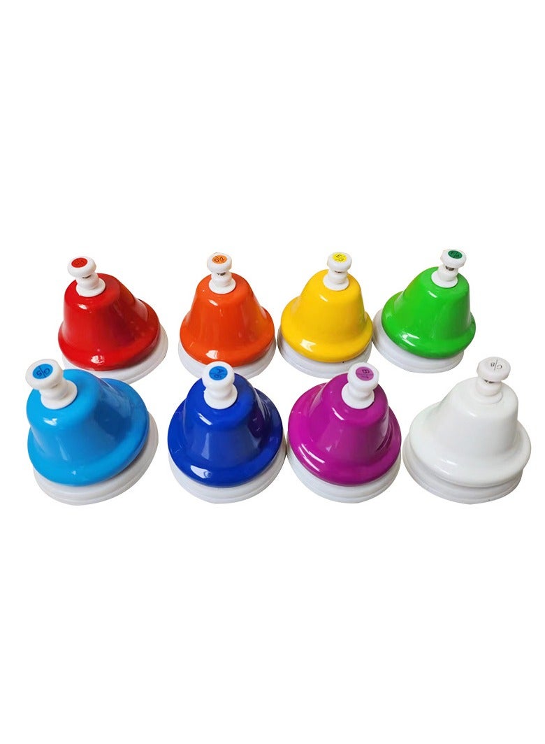 Mike Music Educational Desk Bells Set | 8-Note Colorful Musical Toy for Kids | Toddler Early Learning Instrument with 15 Songs Booklet | Perfect Birthday Gift - Image 1