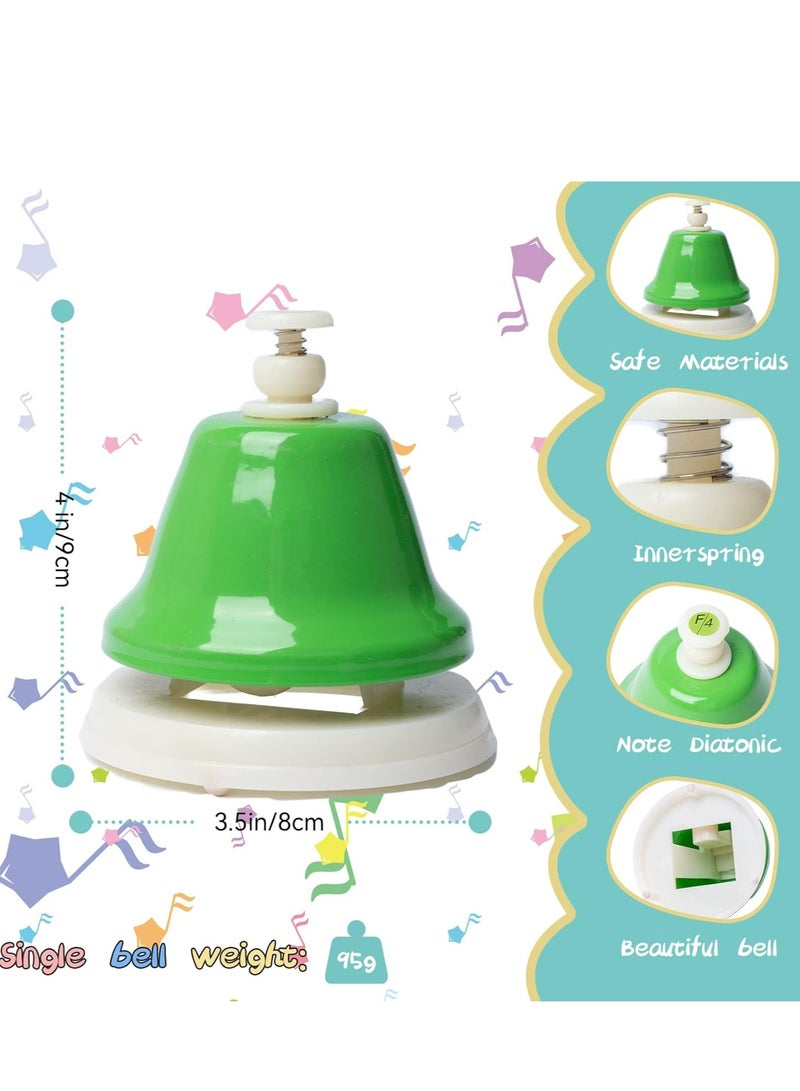 Mike Music Educational Desk Bells Set | 8-Note Colorful Musical Toy for Kids | Toddler Early Learning Instrument with 15 Songs Booklet | Perfect Birthday Gift - Image 3