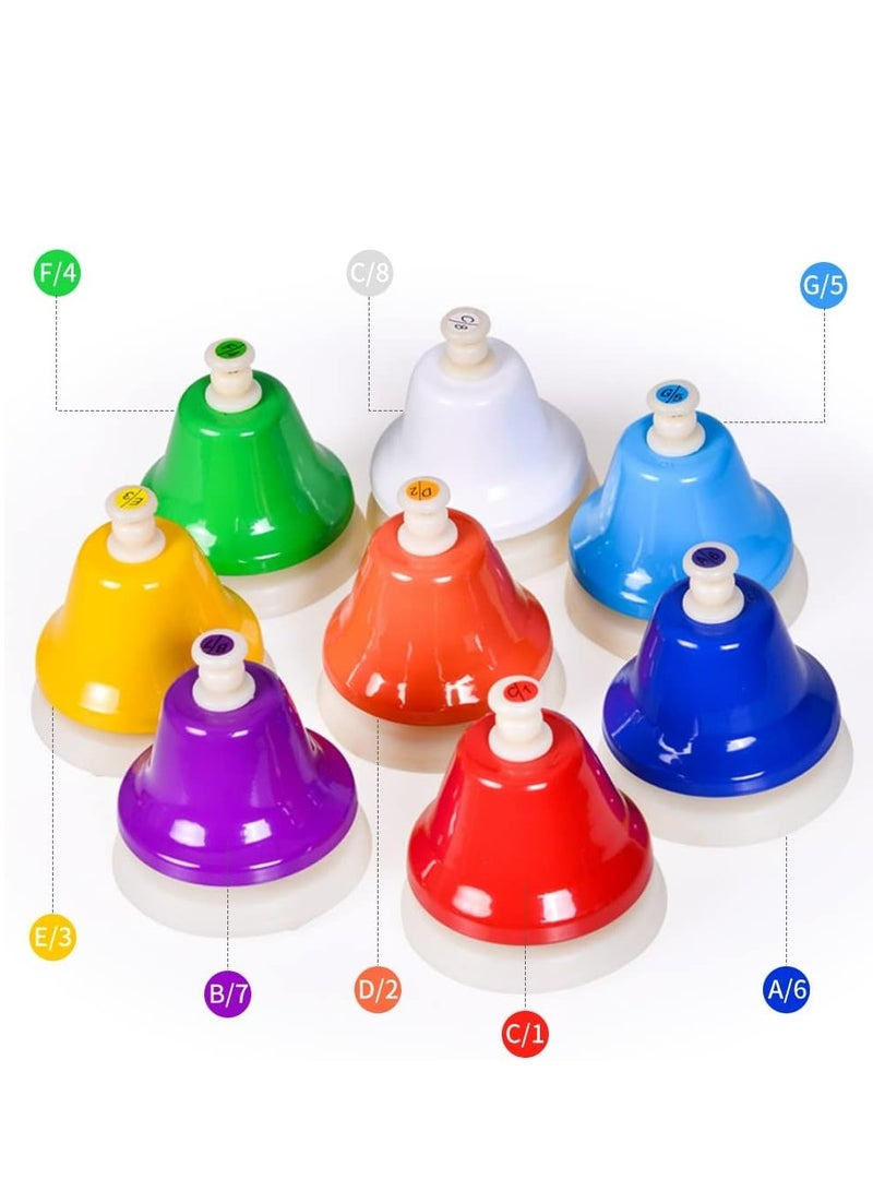 Mike Music Educational Desk Bells Set | 8-Note Colorful Musical Toy for Kids | Toddler Early Learning Instrument with 15 Songs Booklet | Perfect Birthday Gift - Image 4