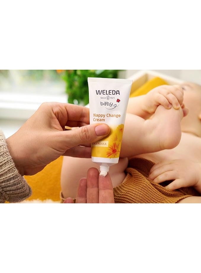 Weleda Baby Calendula Nappy Change Cream – Natural Diaper Rash Cream with Organic Calendula, Soothing Baby Skin Care, 75ml - Image 1