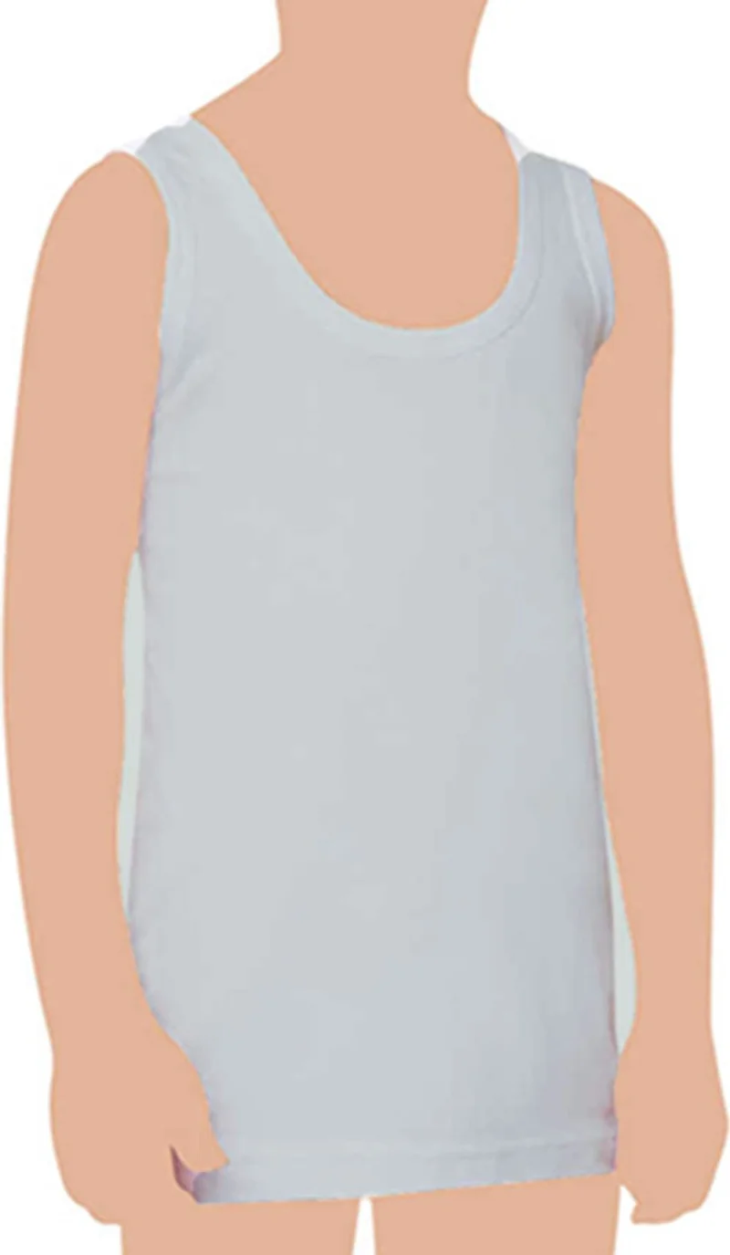 بيليفانتي كولكشن Boy's Cotton Combed Undershirt 6 Pack Gray