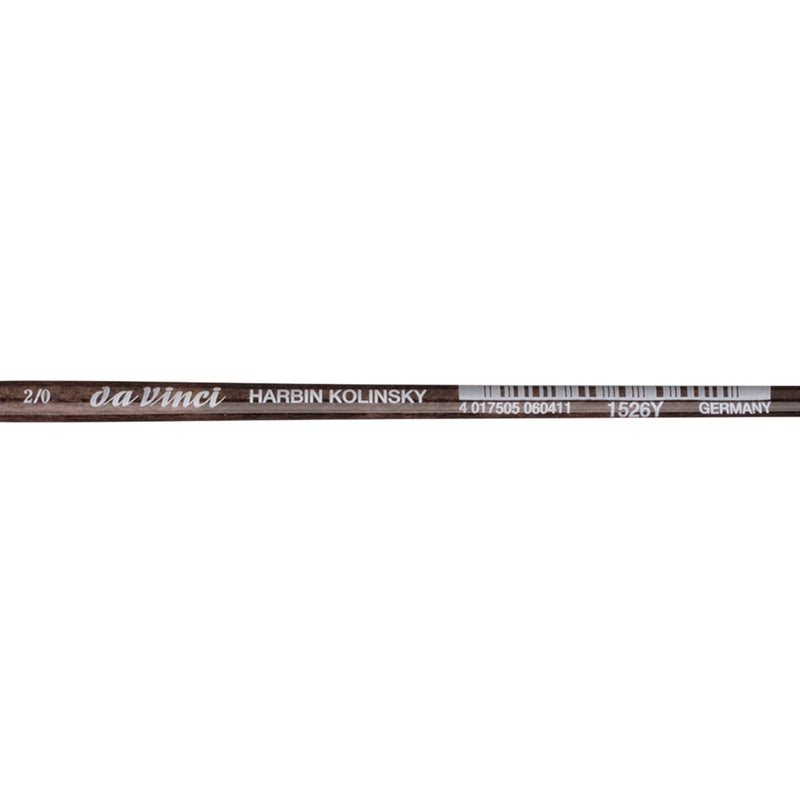 da Vinci Brushes da Vinci Watercolor Series Paint Brush, Round Harbin Kolinsky Red Sable with Black Handle, Size 2/0 (1526Y-00) - Image 4