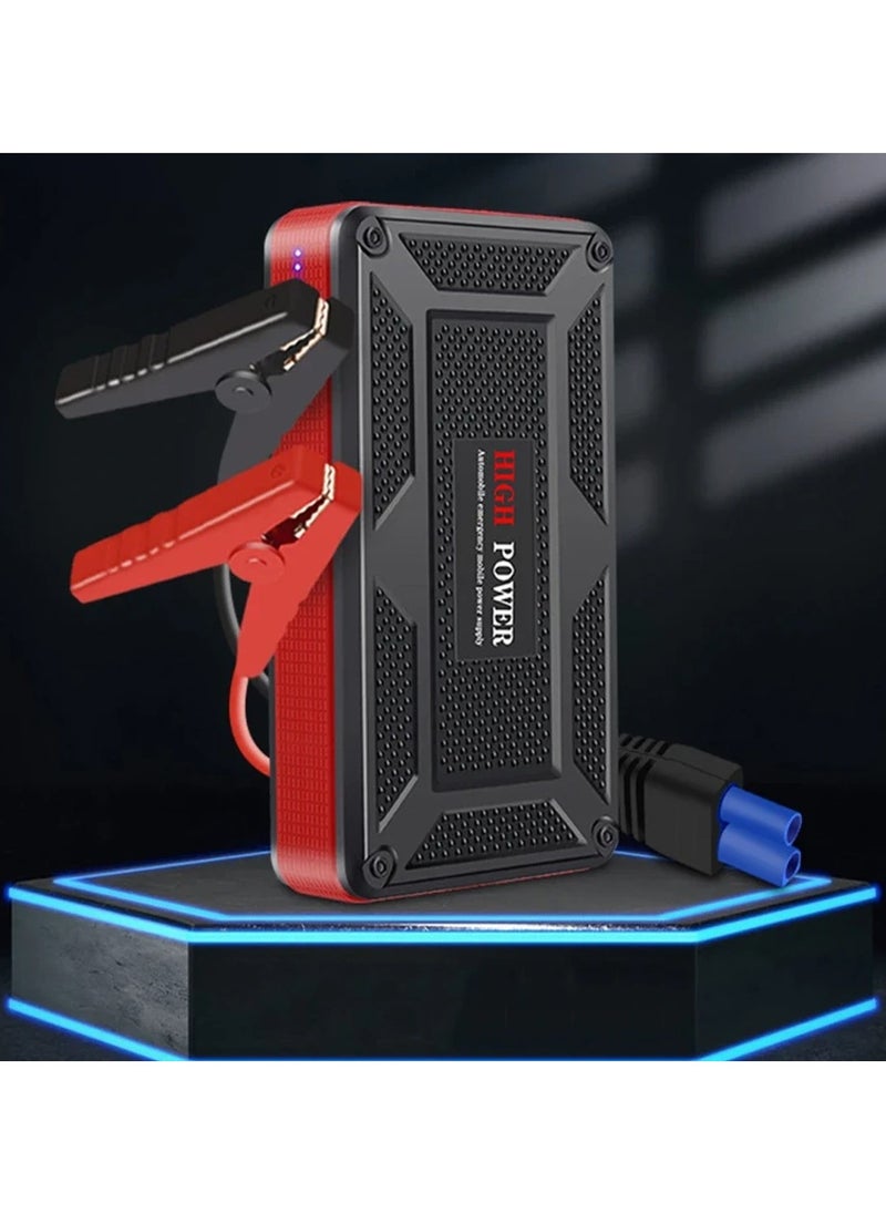 Car jump starter with 49800mAh portable power bank and lamp 3 in one