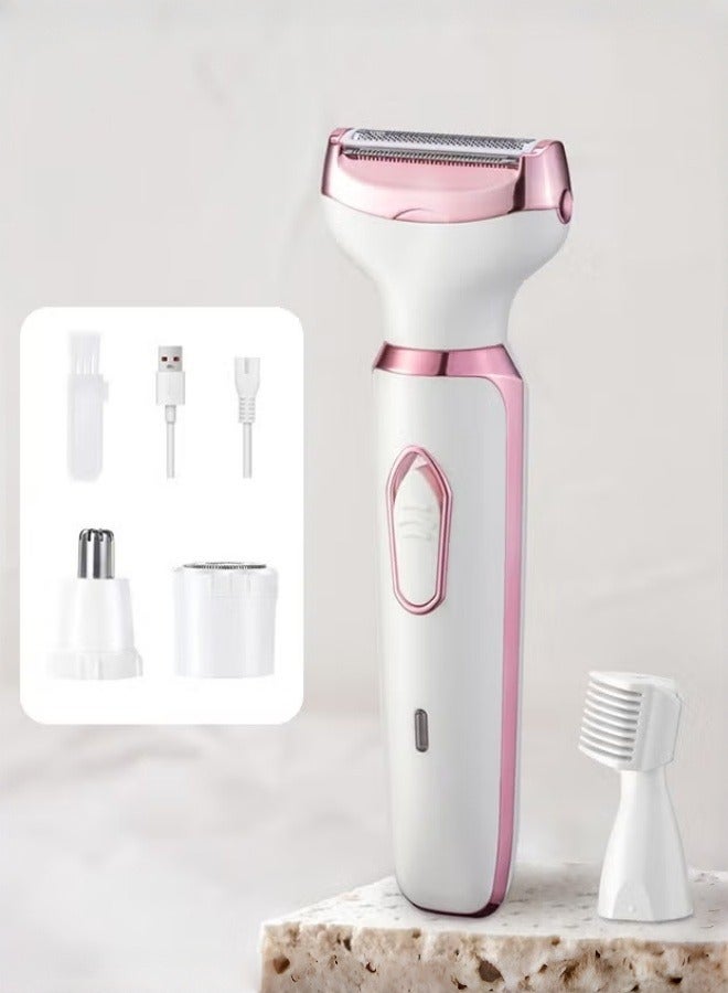 Bolivia's 4 in 1 Facial Hair Remover for Women - Painless Epilator & Shaver forLegs, Face, Arms & Bikini Line - Cordless, USB Rechargeable, IPX7 Waterproof - Image 1