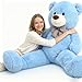 Toys Studio Big Blue Teddy Bear 47 Inch Giant Teddy Bear 4ft Tall Stuffed Animal for Girls Women Christmas Valentines Day Large Plush Toy for Kids Baby Shower Party Decorations - Image 4