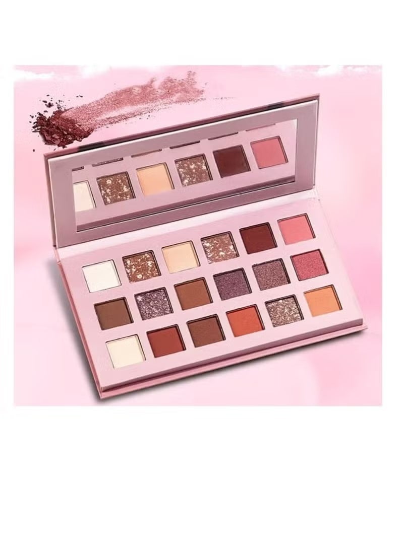 18 Colors New Eyeshadow Palette Pigmented Multi Reflective Glitter Matte Shimmer Pressed Pearls Blending Eye Shadow Pallet - Image 3