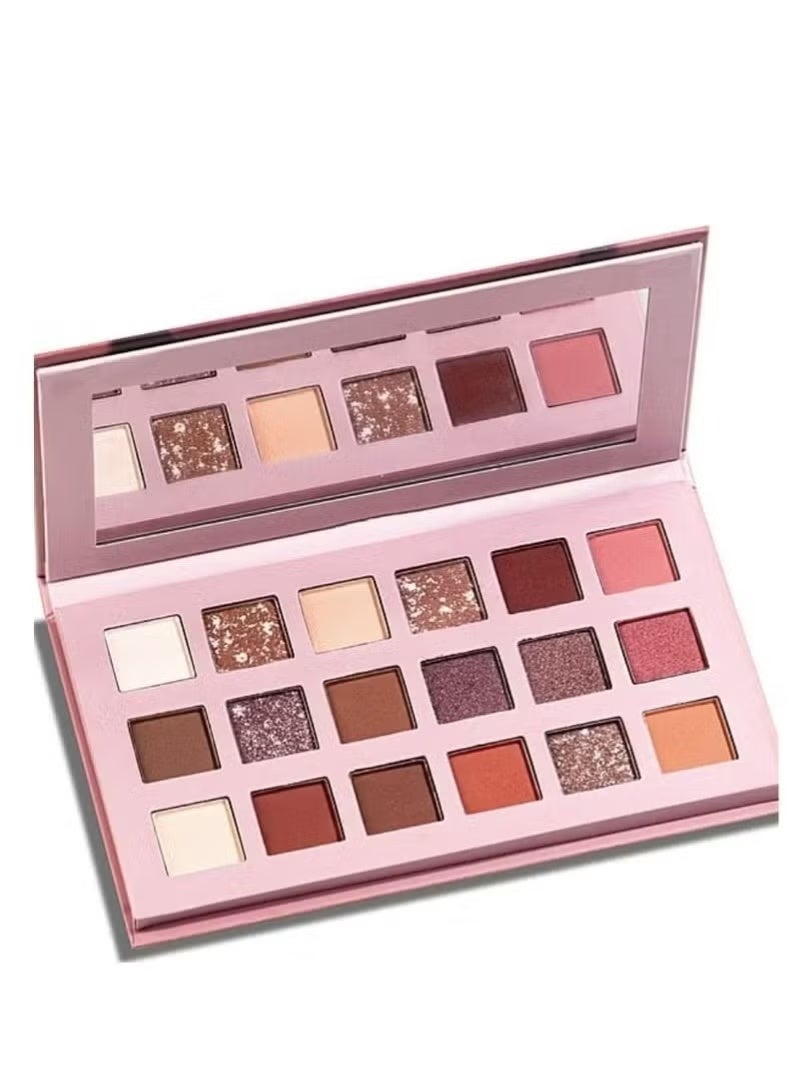 18 Colors New Eyeshadow Palette Pigmented Multi Reflective Glitter Matte Shimmer Pressed Pearls Blending Eye Shadow Pallet - Image 1