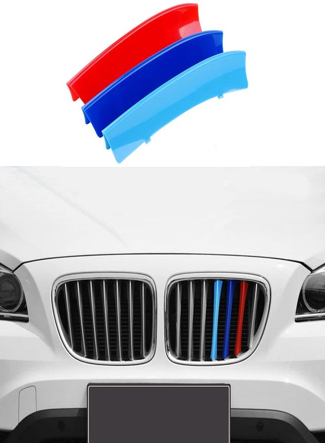 Goodream Tricolored Grille Insert Trims Compatible With BMW 2009-2015 E84 X1 Accessories for w/Standard 7-Beams Kidney Grille - Image 1