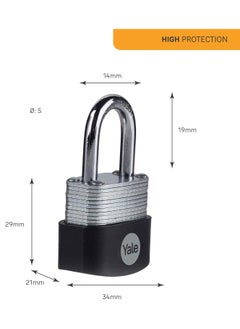 Yale Yale Y115/30/117/3 Laminated Steel Padlock – Reliable Security for Indoor & Outdoor Use  - Image 4