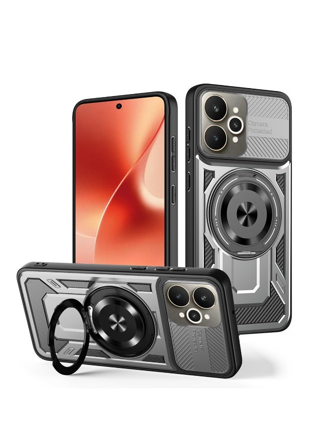 جراب وغطاء حماية مقاوم للصدمات وحمايه للكاميرا ومتوافق مع Realme 15 / Realme 15 Pro (رمادي)