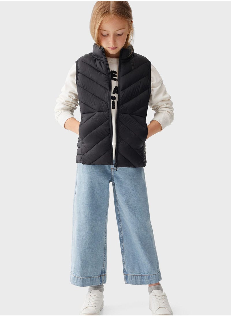 MANGO - Kids Puffer Gilet - Image 1