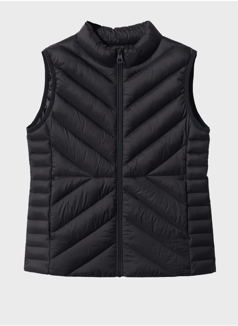 MANGO - Kids Puffer Gilet - Image 1
