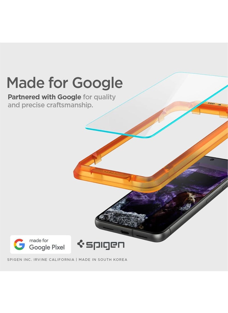 Spigen - Glastr Align Master for Google Pixel 8 Screen Protector Premium Tempered Glass [Case Friendly] - 2 Pack - Image 1