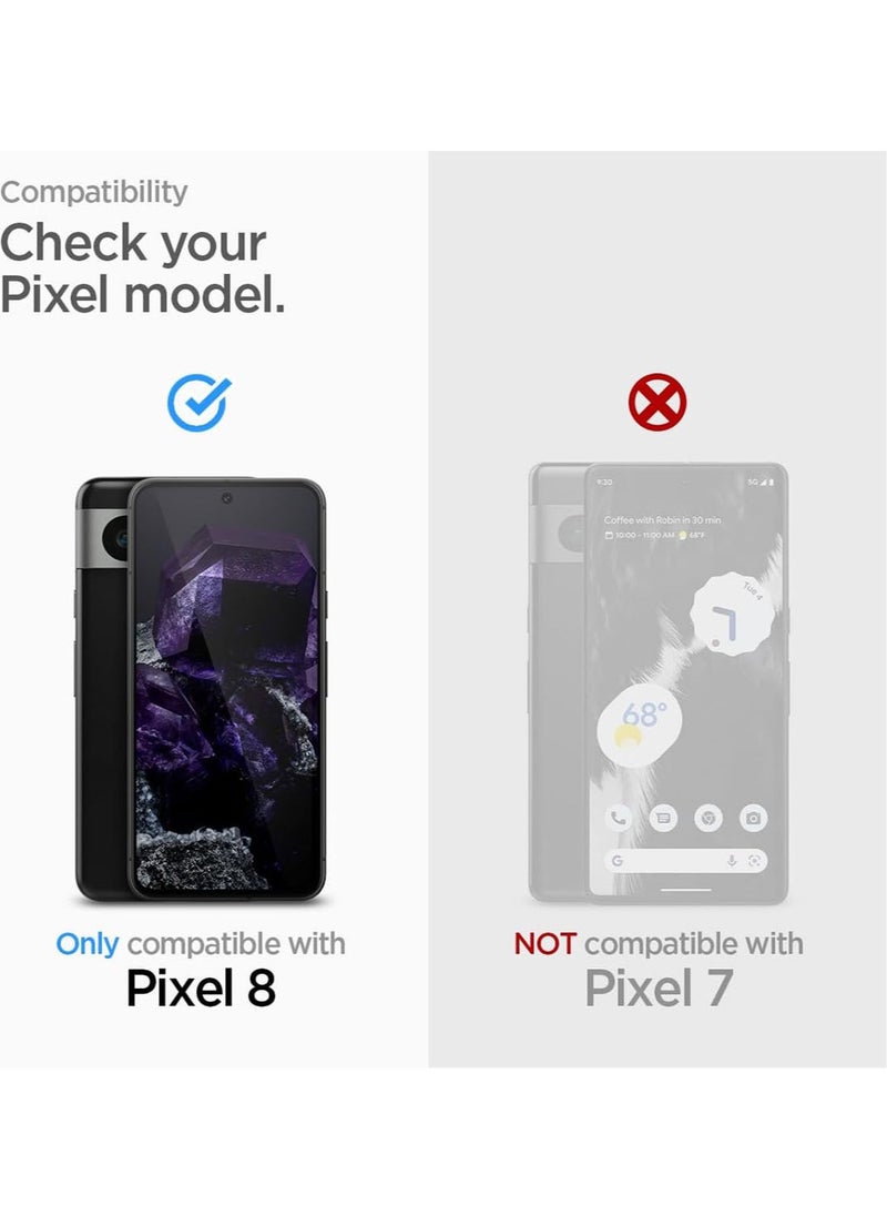 Spigen - Glastr Align Master for Google Pixel 8 Screen Protector Premium Tempered Glass [Case Friendly] - 2 Pack - Image 1