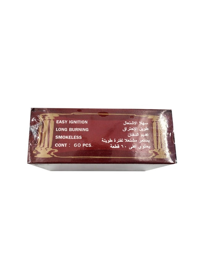 BYFT Premium Arab Coal- Silver Coated Briquette-60 pcs - Image 4