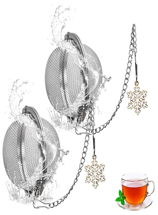 Numola‌ ‌Tea Infuser‌ with Snowflake Pendant - ‌Stainless Steel Tea Strainer‌ for ‌Loose Leaf Tea Steeper‌, ‌Tea Infuser for Loose Leaf Tea‌ - Handmade Tea Ball Filter for Kitchen & Home Use - Image 1