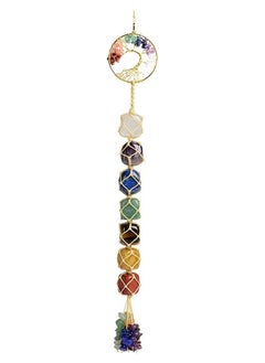 KASTWAVE Car Hanging Ornaments Tree of Life Handmade 7 Chakras Stones Healing Crystals Tree of Life Hanging Ornament for Home Decor  - Image 2