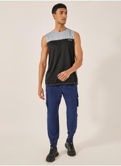 Styli Slogan Print Color Block Sleeveless Tank  - Image 2