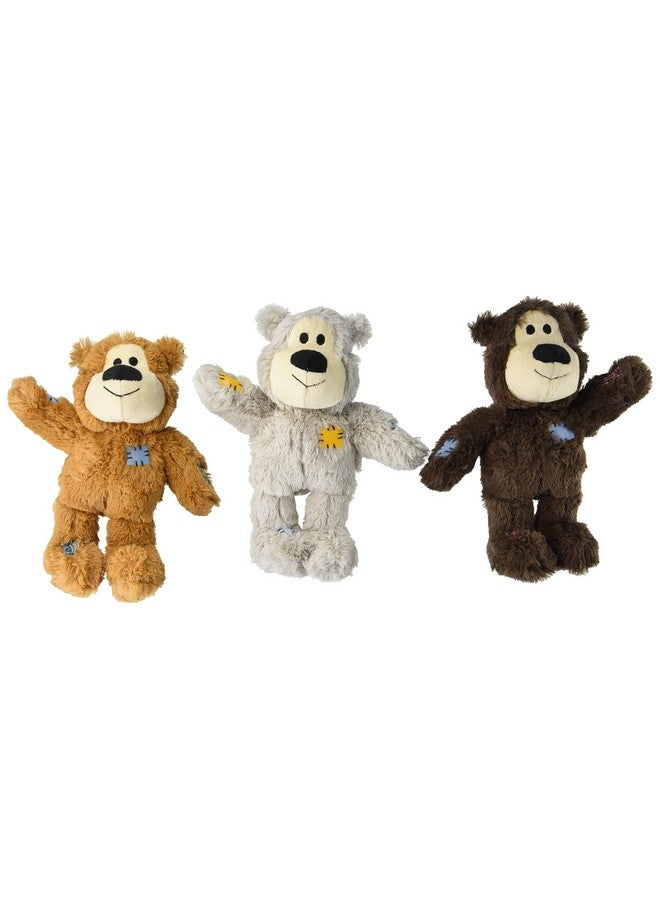 Kong Medium/Large Wild Knot Bear For Medium And Large Sized Breed Dogs (Pack Of 3)  - Image 1