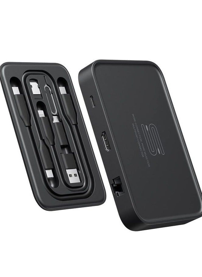 جيسوس SAUX OmniCase 7-in-1 USB C Hub Storage Dock Station - Image 2