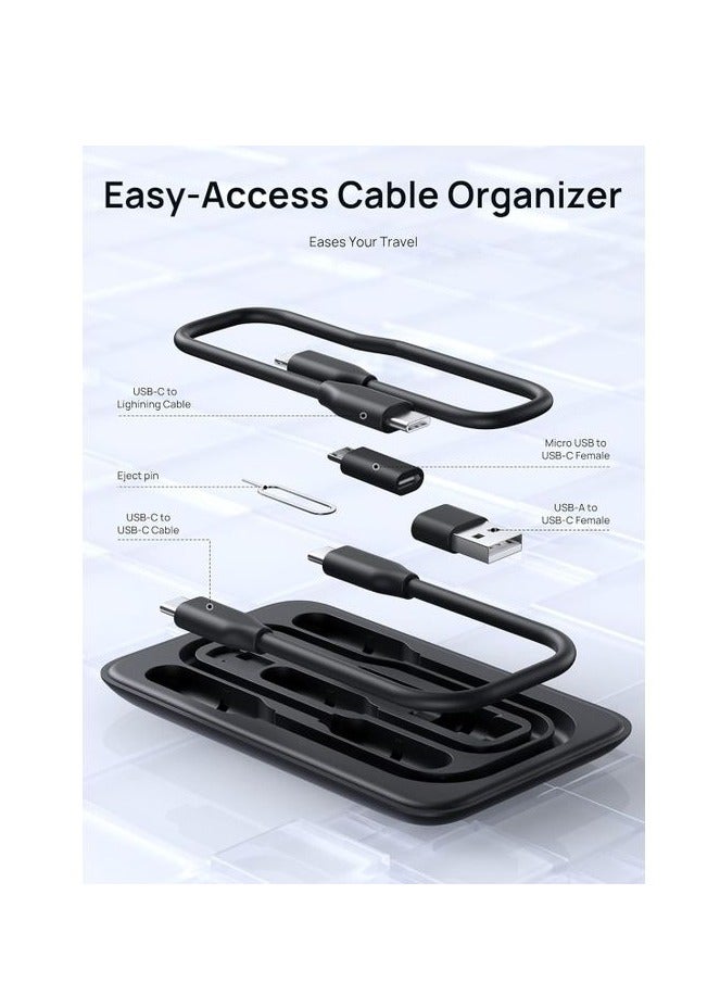 جيسوس SAUX OmniCase 7-in-1 USB C Hub Storage Dock Station - Image 5