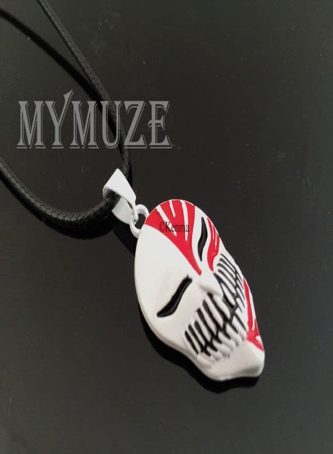 PINAKA Bleach Anime Kurosaki Ichigo Necklace Pendant 2 Cosplay White Collectible Merchandise - Image 4