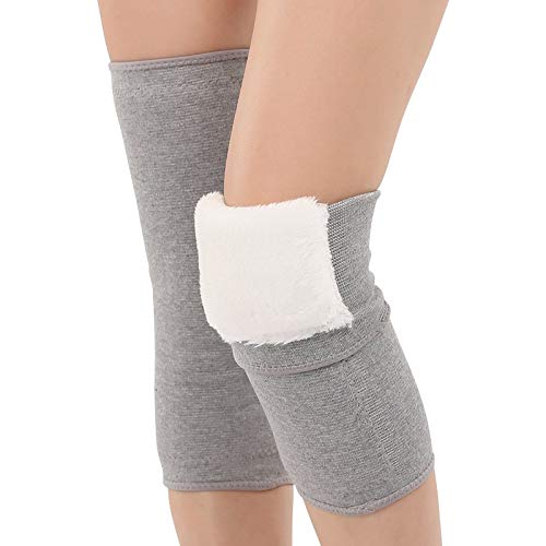 JUMISEE Men Women Warm Fleece Lined Knee Brace Leg Warmer Thermal Leg Sleeve Knee Support for Arthritis Pain Relief Yoga - Image 2