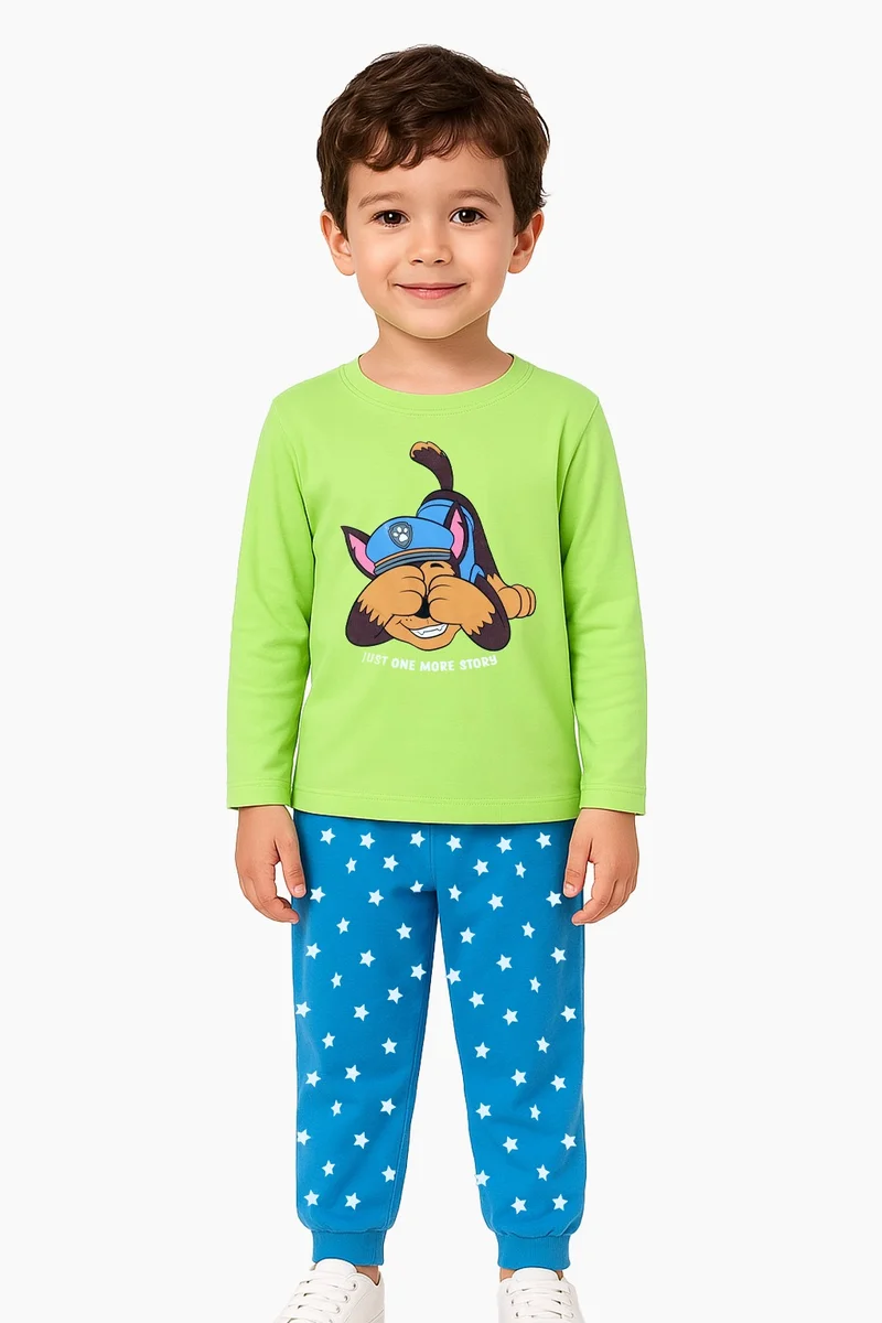 nickelodeon Nickelodean Just One More Story Kids's Full Sleeves Nightwear