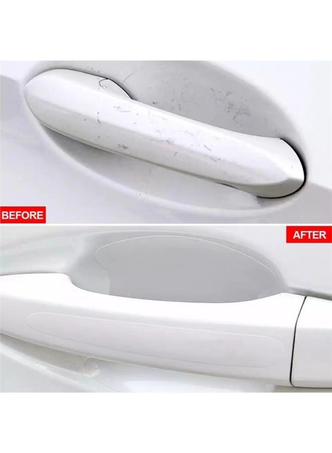 Stars Market 8Pcs Car Door Cup Protector, Car Door Handle Bowl Sticker for Non-Marking Auto Door Handle Protective Film, Clear Paint Protection Film - Image 5