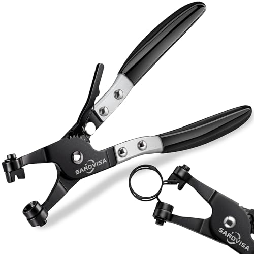 SARDVISA Hose Clamp Pliers, Heavy Duty Hose Clamp Tool with Locking Gear ＆ Black Non-Slip Handle, Professional Automotive Repair Tool for the Removal & Installation of Ring-Type and Spring Band Clamps - Image 1