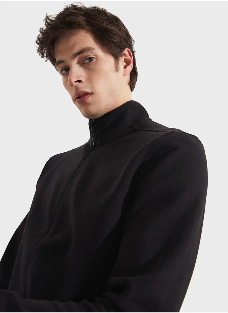 JUNE Essentail Full Zipper Sweatshirt