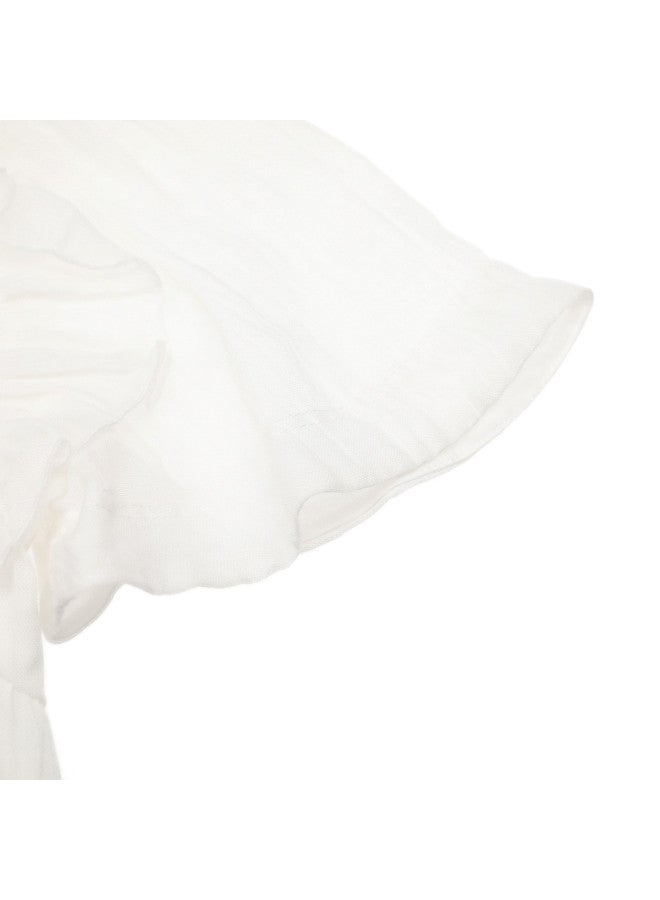 Zara فستان شفاف بأكمام منتفخة أنيقة وجميلة للفتيات - Image 5