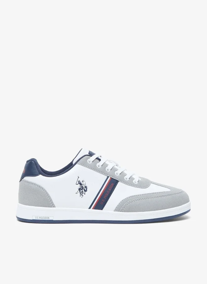 Men's White Low-Top Sneakers,Lightweight Shoes Casual for Classic Look