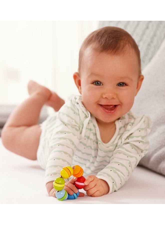 HABA Clatterit Wooden Clutching Toy with Plastic Rings (Made in Germany) - Image 2