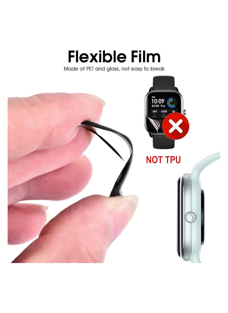 Generic - Screen Protector for Apple Watch Series 10 42mm, 3 Pack Full Coverage Ultra Clear 3D Curved PET Protective Screen Protector Touch Sensitive [Non-Bubbles][Anti-Fingerprint] Screen Film - Image 1