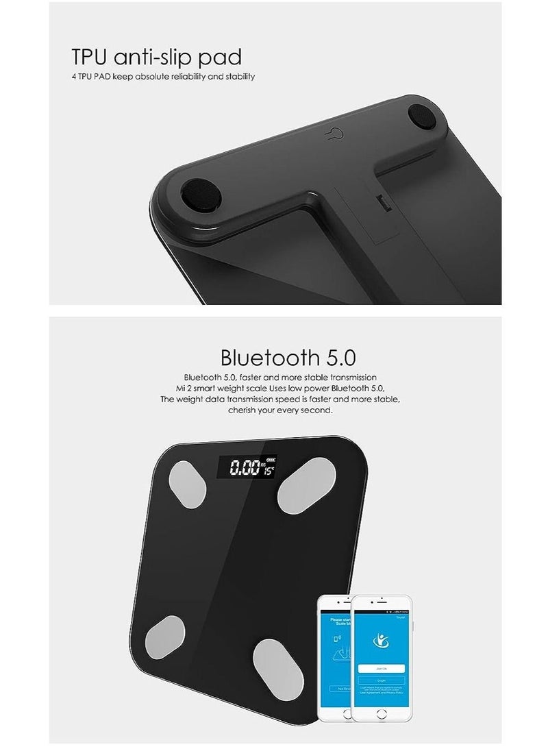 Generic - Bluetooth Body Fat Scale Smart Bathroom Digital Scale High Precision Weight Scale - Image 1