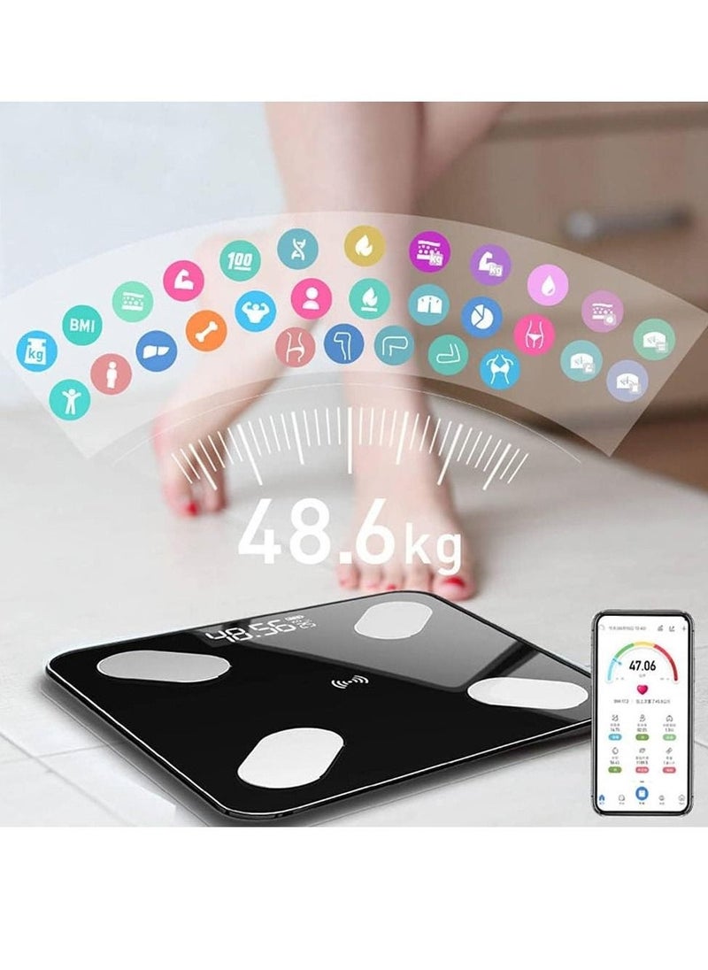 Generic - Bluetooth Body Fat Scale Smart Bathroom Digital Scale High Precision Weight Scale - Image 1
