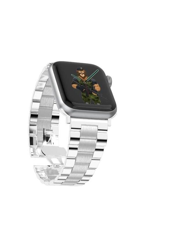 Green House Green Mettalic Grande Acero Correa Bracelet for Apple Watch 42 / 44mm - Silver  - Image 2