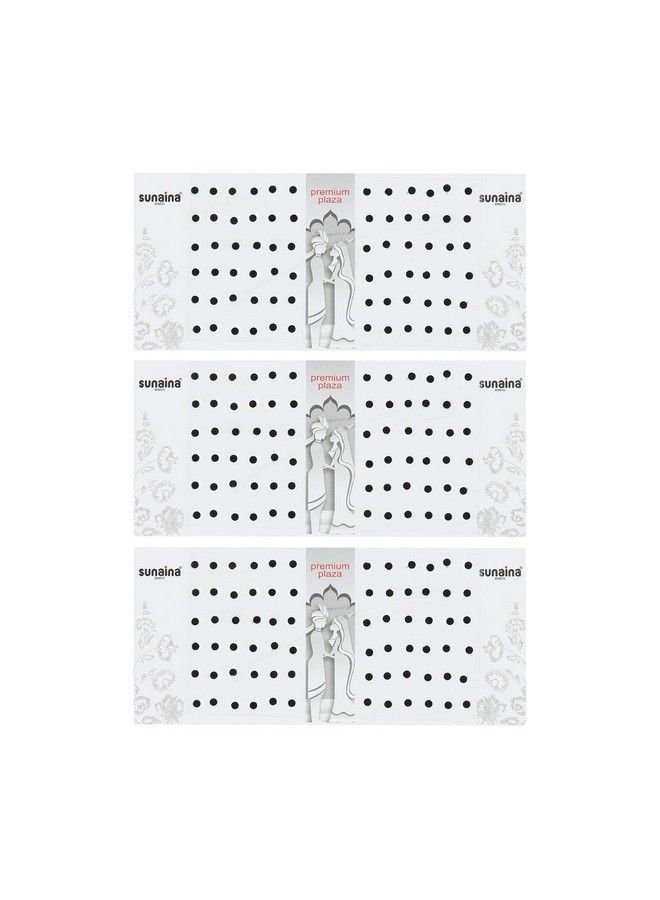 Sunaina Premium Plaza Small Black Bindis For Women Size3 {Sppsb103} - Image 2